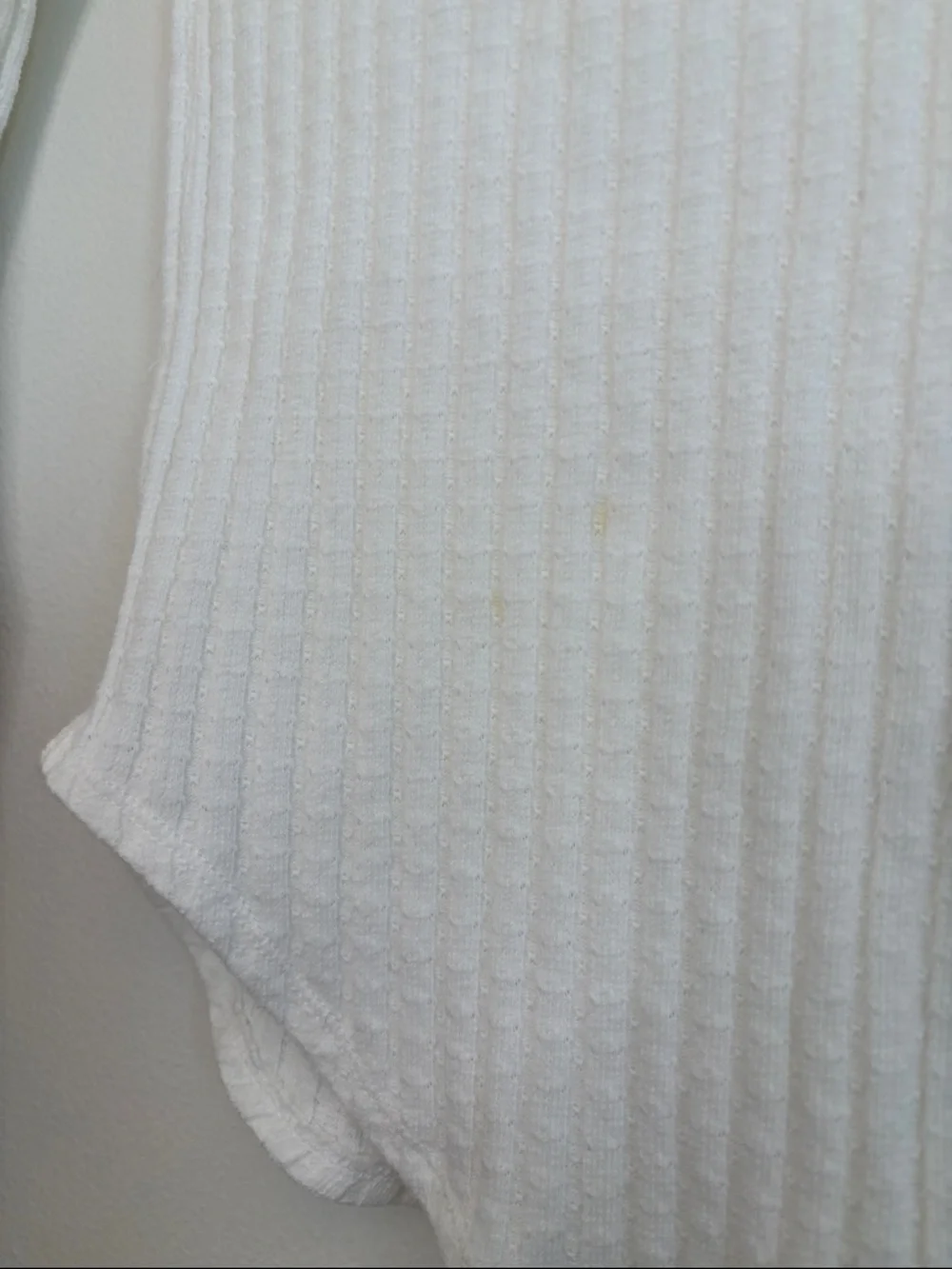 Free People Mixed-Up Cuff Thermal Top Ivory Combo Size S - Picture 9 of 11